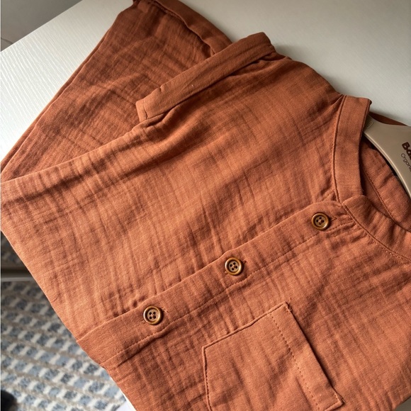 100% Organic Cotton Sleveless Romper - Picture 2 of 14